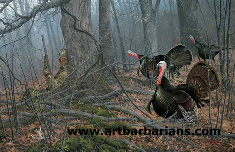 Wildlife art prints plus original paintings with a wide selection from  ArtBarbarians.com located in Minnesota.