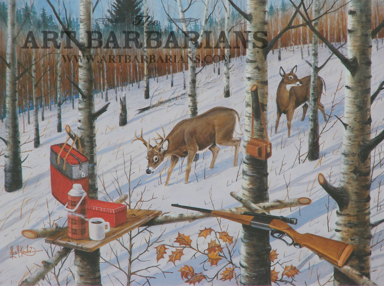 Deer Hunting Paintings for Sale  Fine Art America